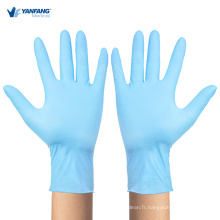 100 petits gants en nitrile sans poudre jetable bleu